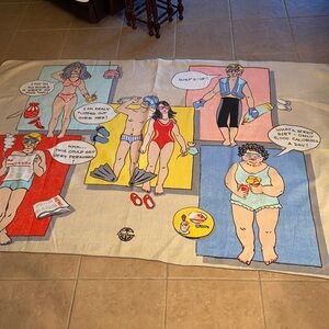 RARE Like new Vintage Chatham Blanket Day at the Beach Bathing Beauties